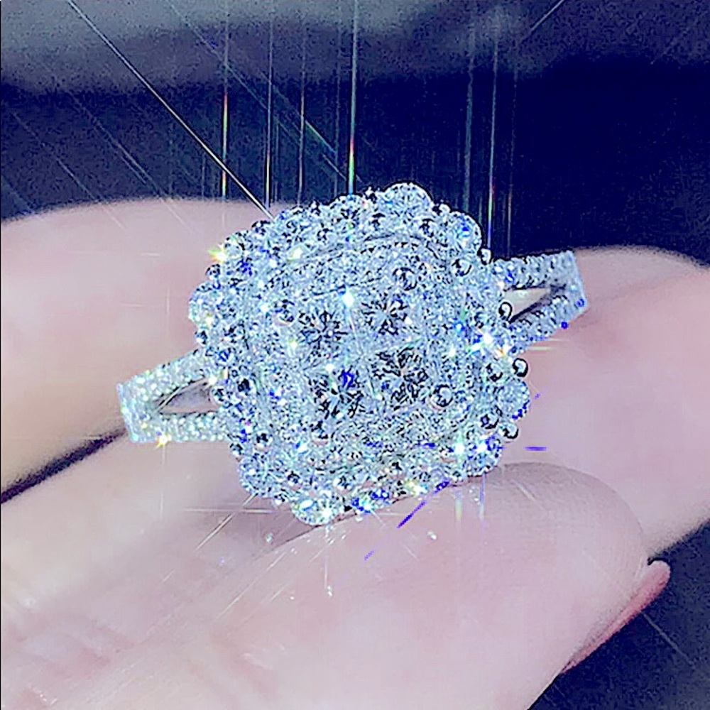 💍 New Simulated 💎 Sterling Silver Cubic Zirconia 💍